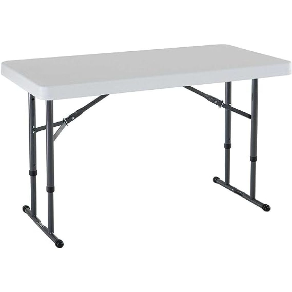 4Ft Adjustable Height, Folding Table