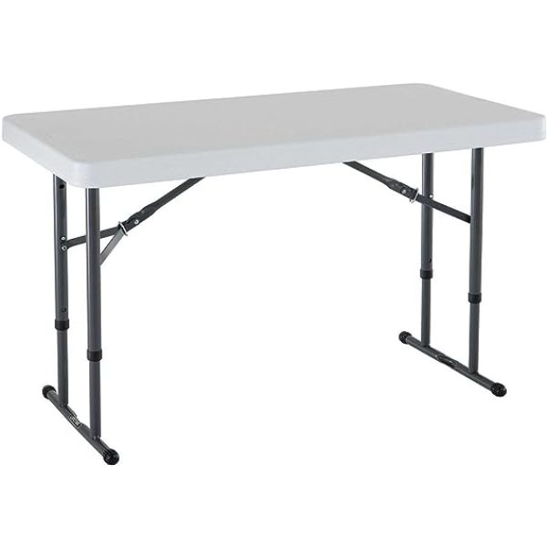 4Ft Adjustable Height, Folding Table
